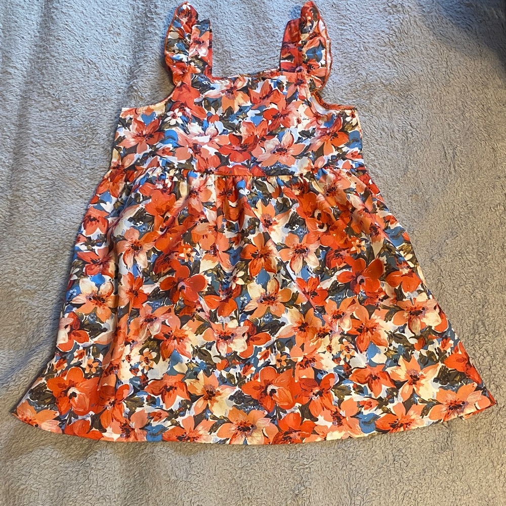 Vibrant Floral Kids Dress